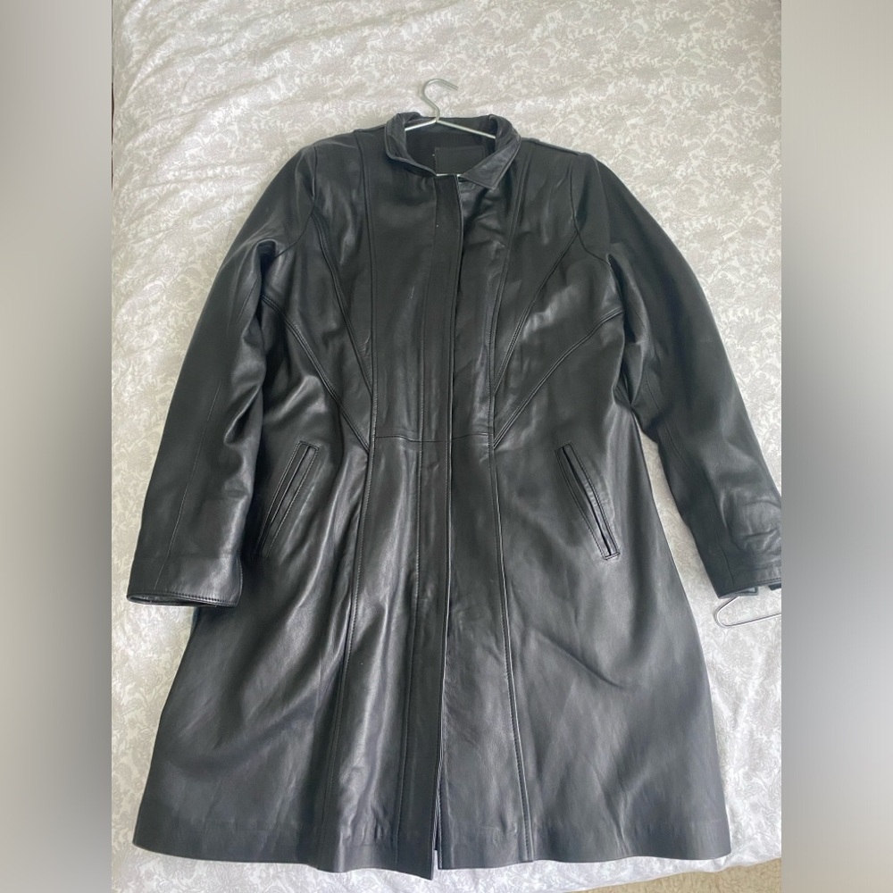 Leather Trench Coat